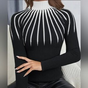 Black sweater white Bust 39_ 42"